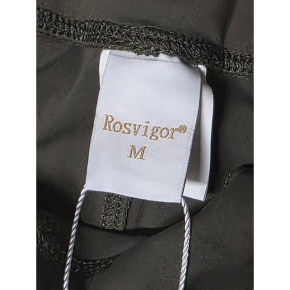 Rosvigor Olive Green Joggers Medium NWT High Waisted Athletic Yoga Pants Pockets - Picture 4 of 7
